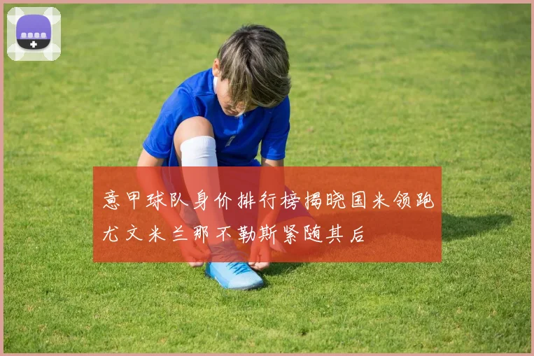意甲球队身价排行榜揭晓国米领跑尤文米兰那不勒斯紧随其后